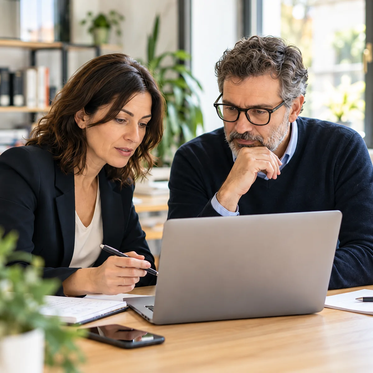 Confronto tra due professionisti sulle priorità di un progetto di visibilità online.